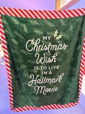 Hallmark Channel My Christmas Wish Throw Blanket 50x60 New picture