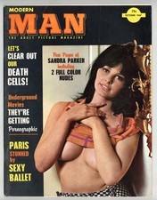 Modern Man 1967 Andre De Dienes, Sandra Parker 68pgs Pinup Magazine M40327 picture