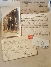 Vintage Antique Correspondence & Photo Timaru, New Zealand to Ohio 1926-1929 picture
