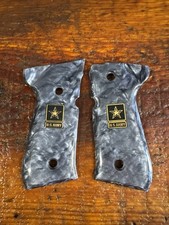 AJAX Custom Grips for Beretta 92 / 96 - Pearlite - U.S. ARMY Logo Coin NEW picture