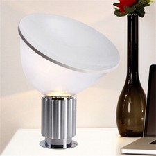 Taccia Table Lamp Achille Castiglioni Desk Light Lighting Black Silver Modern picture