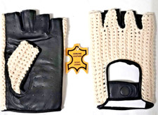 Fingerless 100% Genuine Leather Driving Gloves Chauffer picture