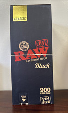 RAW Cones Black 1 1/4 900 Count Box - Bulk Box picture