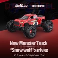 UDIRC UD1610PRO RC Climbing Car 1/16 4WD Brushless Big Foot Off-road Vehicle picture