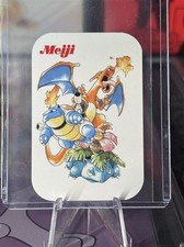 Meiji Pokémon 1998 Japanese Trading Card Charizard Blastoise Venusaur Nintendo  picture