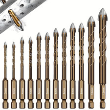 12/24pcs Heavy-Duty Masonry Drill Bit Set,Professional Impact Drill Bits picture