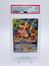 2019 Pokemon S&M Cosmic Eclipse Mega Lopunny & Jigglypuff #226 | PSA 9 MINT picture