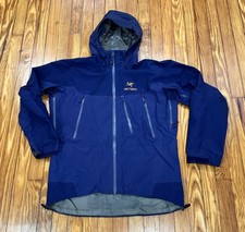 Arc Teryx Theta Ar Jacket 90s 24K Gold Thorn Indigo Men’s Sz Large Gore-Tex Rare picture