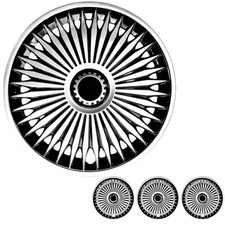 4Pcs 15 Inch Wheel Covers Hubcaps Blade Style ABS for Iron Rim Car picture
