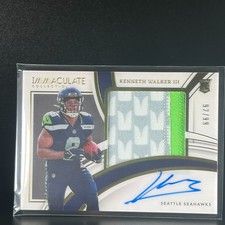 2022 Panini Immaculate Kenneth Walker III RPA Autograph RC 92/99 SEAHAWKS picture