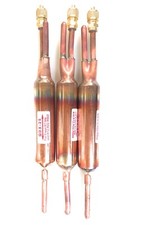 3PC FILTER DRIER REFRIGERANT LIQUID LINE WITH CHARGING VALVE 1/4 X 1/4 25 grams picture