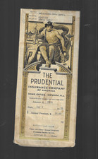 1925 vintage foldout brochure THE PRUDENTIAL INSURANCE COMPANY to Baltimore, MD picture