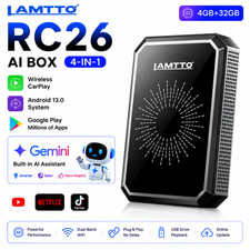 LAMTTO RC26 4 in1 Wireless Carplay AI box Adapter Converter w/ Netflix Gemini picture