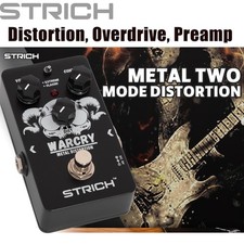 STRICH Metal Distortion Guitar Effect Pedal 2 Modes Fat, Crunch 80s,True Bypass picture
