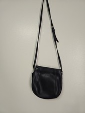 Vintage 90's Coach Black Leather Small Framed pouch Crossbody Bag #9990 USA picture