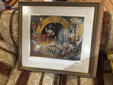 Scrooge McDuck-Donald Hands Off My Playthings Carl Barks Signed Gold Plate-MINT picture