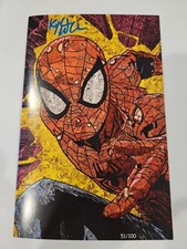 Amazing Spider-Man Mosaic Scrapbook #1 Kyle Willis Signed W COA Ltd 51/100 picture