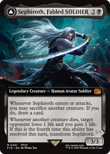 x1 Sephiroth, Fabled SOLDIER // Sephiroth, One-Winged Angel FIN MTG 451 1x picture