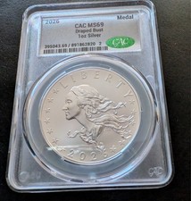 2026 Best of the Mint 1804 Silver Medal CACG MS69 picture