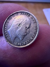 1907 Great Britain Maundy 2 Pence Silver Edward VII EF picture