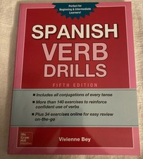 Spanish Verb Drills, Fifth Edition by Vivienne Bey 2017 Paperback - Brand New picture