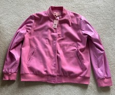 HILARY MACMILLAN X The Birds Papaya Varsity Jacket  Women’s 1x New picture