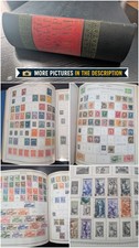 Vintage Minkus Master Global Worldwide Stamp Album S-Z 750+ Stamps Collection picture