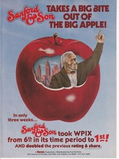 Redd Foxx Sanford & Son 1978 Ad- A Bite Out Of The Big Apple WPIX/advertisement picture