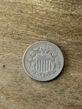 1867 No Rays Shield Nickel F picture