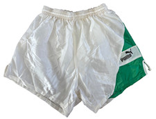 Puma Men's White Vintage Shorts Men 80th Retro Football Nylon Soccer L picture