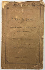1862 Union Army Prince de Joinville Analysis Civil War Richmond VA Map Book picture