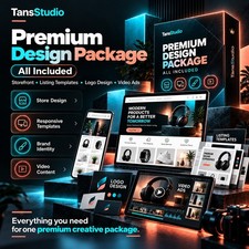 eBay Store Branding, Listing Template Design & Video Ads Package, dark neon picture
