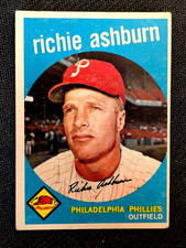 1959 TOPPS #300 Richie Ashburn Philadelphia Phillies EX picture