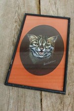 Cat Picture Unusual Kitten Mad Hand Made Art Scott Davis Framed NL picture