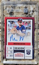 Masyn Winn 2017 Panini Elite Extra Gold USA Ticket Auto RC /100 #USAT-MW TAG 9 picture
