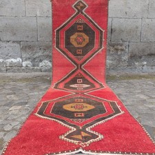 3x11 Turkish Malatya rug 3.28 x 11.42 ft Vintage Handmade 100 x 348cm Runner Rug picture