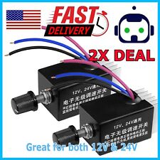 2PC DC 12V 24V Motor Speed Controller Switch Car Truck Fan Heater Defroster picture
