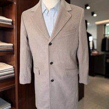 New J. Crew Rivington Overcoat 38s Wool Cashmere Taupe Italian Fabric picture
