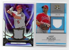 ALBERT PUJOLS 🌟2012 / 2016 Topps 2 Card Jersey Relic Numbered🌟 /36 & /50 Set picture