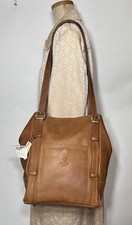 New I Medici Firenze Women's Brown Leather Convertible Shoulder Tote Satchel picture