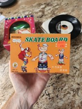 Vintage Popeye Windup Skateboard Toy NOS In Box Chi Li 302 picture