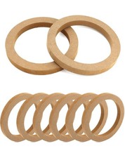 QWORK Wooden Speaker Spacer Rings, 8 Pcs 6.5