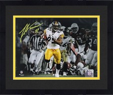 Framed James Harrison Steelers Signed 8
