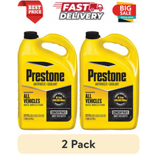 2pk Prestone Extended Life Antifreeze Coolant Concentrate For All Vehicles, 1Gal picture