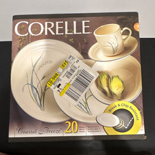 Corelle Coastal Breeze 20-Piece Dinner Set Service for 4 NIB•SEALED•Retired picture
