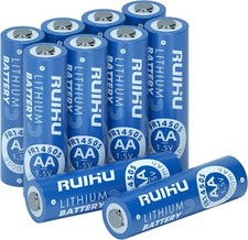 8 EIGHT RUIHU LITHIUM AA BATTERIES DOUBLE A 1.5V 3000 MAH NEW EXP 2040 picture