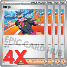4x Judge  x4 - ME03: Perfect Order 076/088 - Uncommon - Pokemon TCG Playset picture