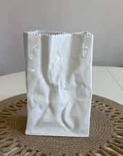 Rosenthal Studio Line Paper Bag Vase Porcelain By Tapio Wirkkala Germany 7.5  picture