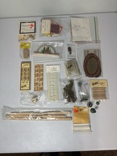 Vintage Wooden Dollhouse Decor, Flooring, Accessories Lot picture
