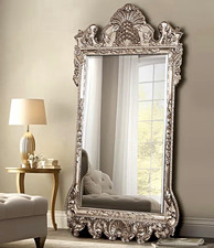 Howard Elliott Baroque Champagne Full-Length Leaning Floor Mirror 84x49 picture